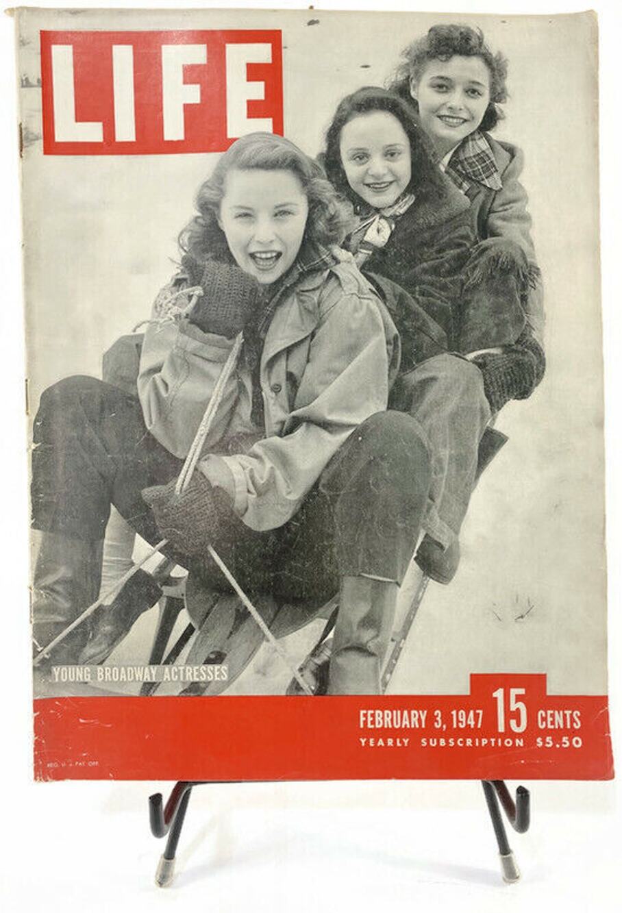 LIFE Magazine February 3 1947 Young Broadway Actresses Patricia Neal Cover